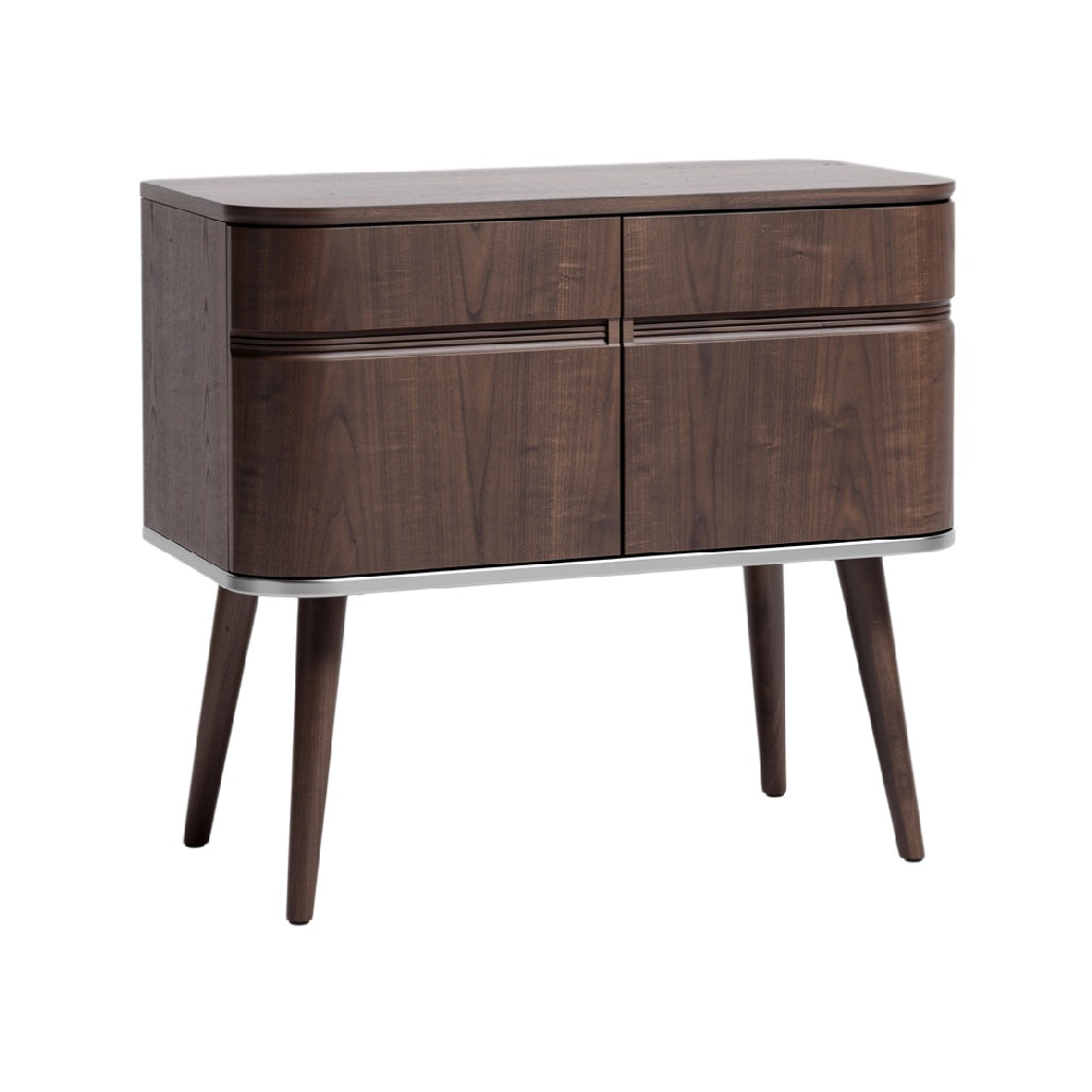 Modern Mid-Century Style Wooden Sideboard with Minimalist Design